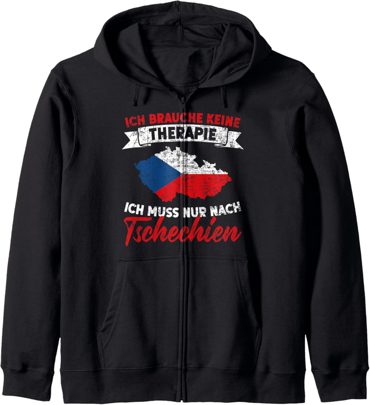 Ich Brauche Keine Therapie Ich Muss Nur Nach Tschechien Kapuzenjacke
