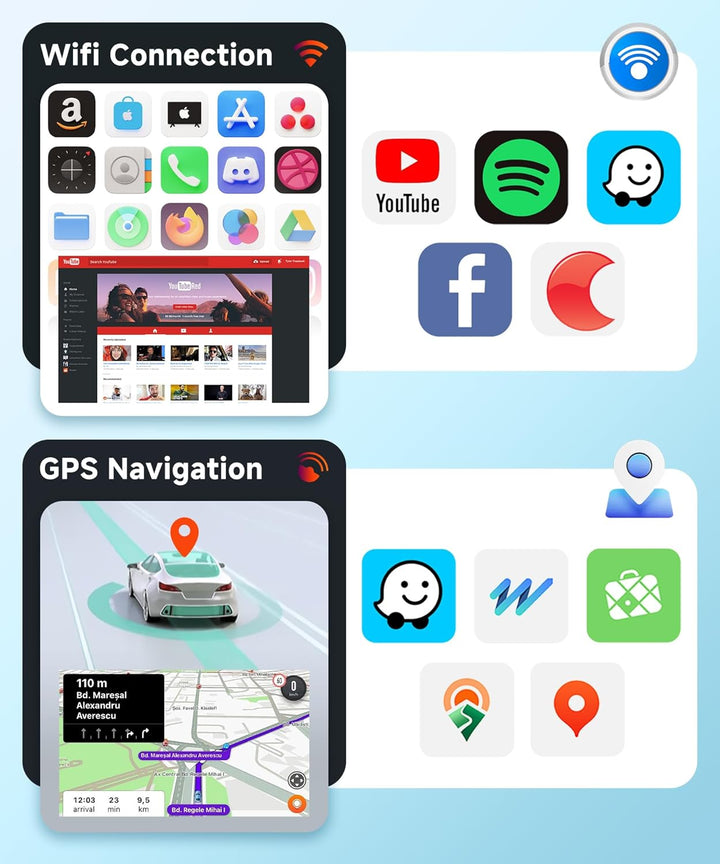 【2+64G】 Hodozzy Carplay Autoradio für Mercedes Benz B200 W169 W245 Viano,7 Zoll Touchscreen mit Andr