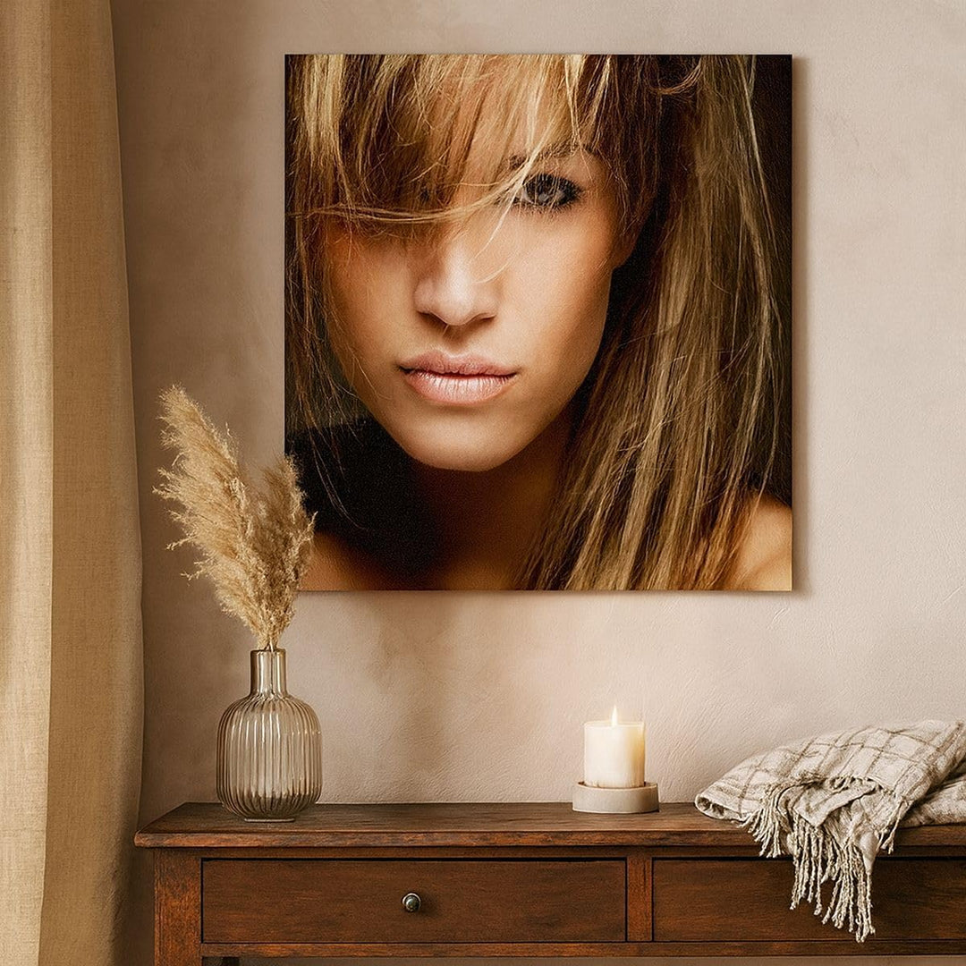 Bilder auf Leinwand 70x70cm Leinwandbild Weiblich mode modell nackt Gross Wanddeko Bild Schlafzimmer
