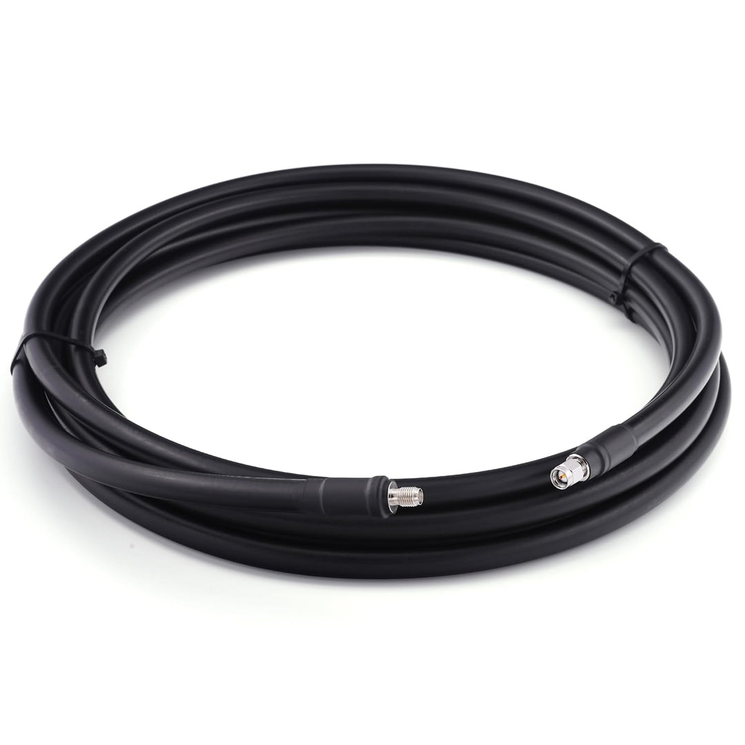 2m SMA Stecker auf SMA Buchse Antennenkabel – 8D-FB Ultra-Verlustarmes Ø11.1mm Verlängerungskabel (5