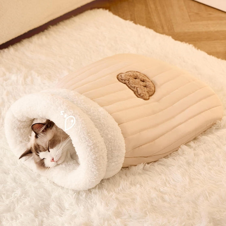 Cat Winter Sleeping Bag Warm Pet Bed, Schlafsack Für Katzen, Katzenschlafsack, Weiche Und Bequeme Ka