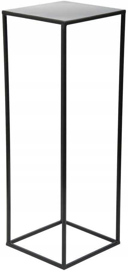 HowHomely Blumenständer Metall Schwarz 70 cm Hoch - Solider und Robuster Blumenhocker Metall - Pflan