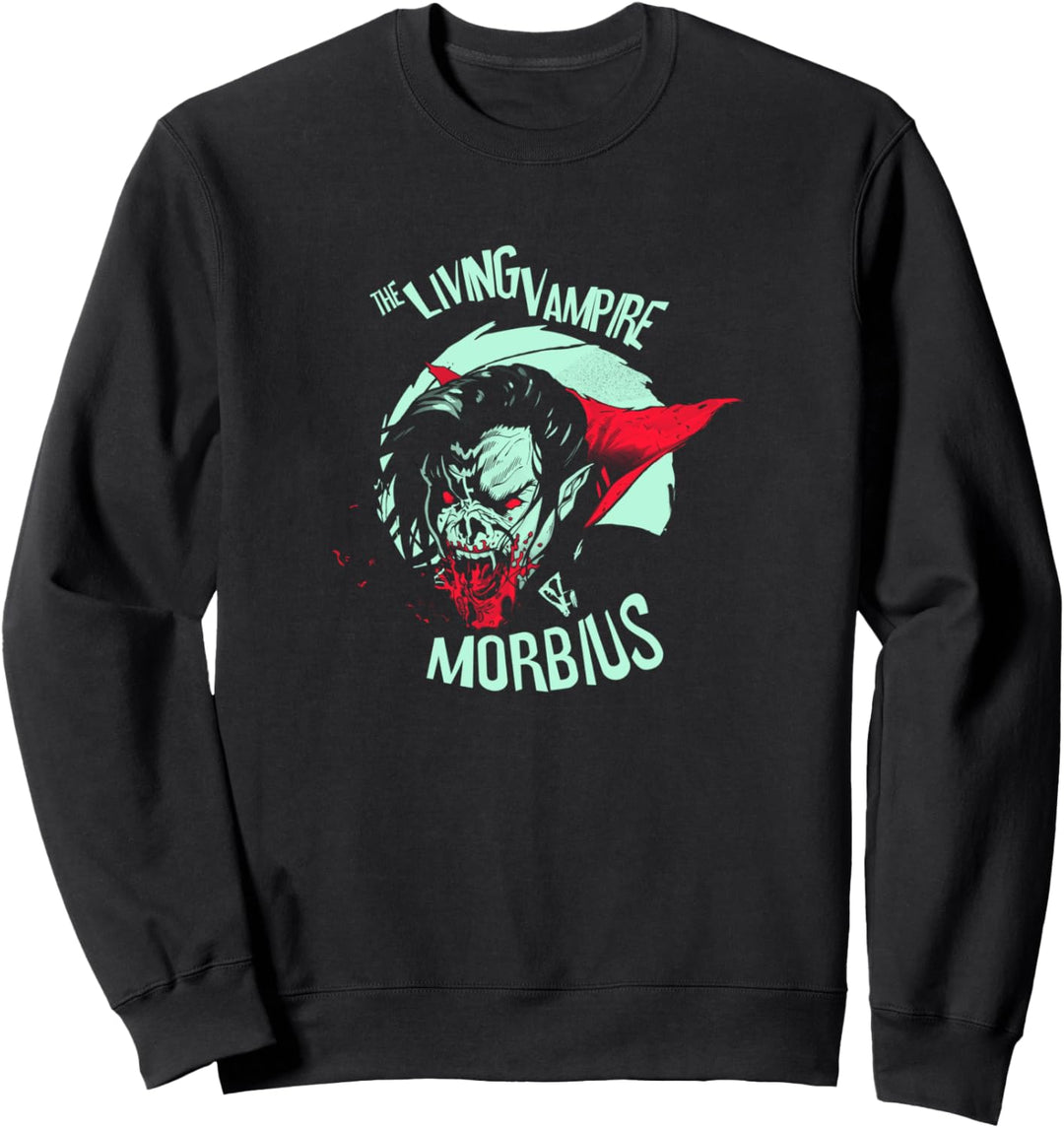 Marvel Morbius The Living Vampire Dark Portrait Sweatshirt