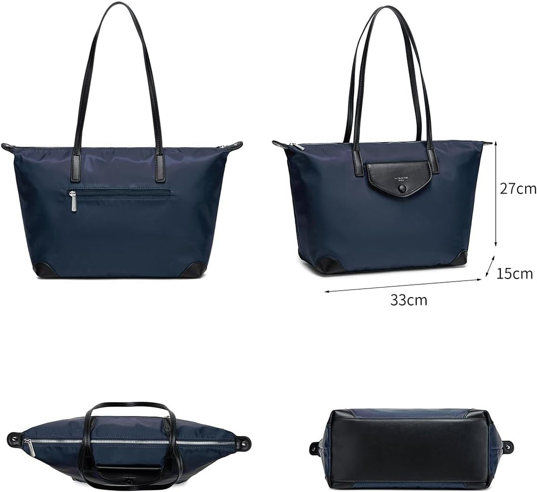 David Jones - Damen Tote Shopper Nylon Wasserdichte Handtasche - Tragetasche Schultertasche - Shoppi