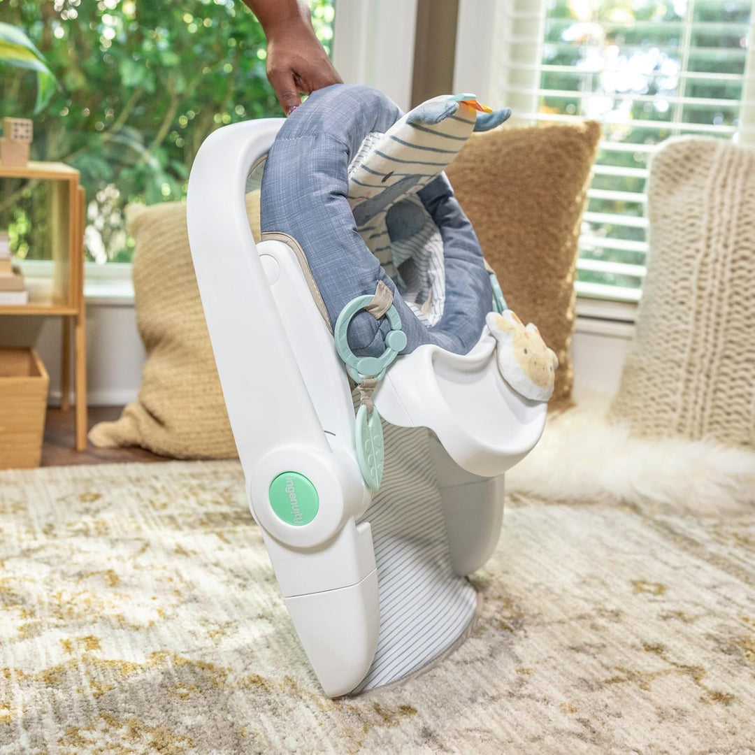 Ingenuity Prop Spot Sitzlernsitz Bodensitz für Baby, abnehmbares Tablett, 2 verknüpfbare Spielzeuge,