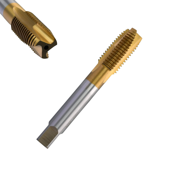 Corintian HSS TiN Gewindeschneider Form D, Ø M2 - M20, Gerade Nut, Universal Gewindebohrer, Maschine