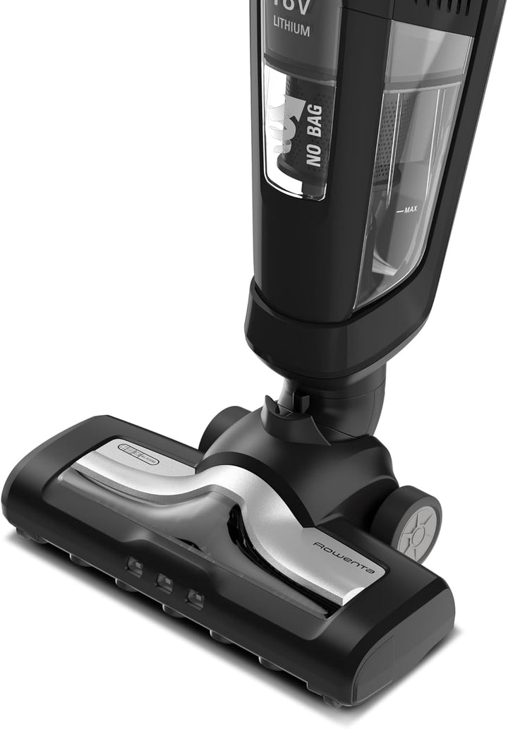 Rowenta RH6735WH Dual Force 2in1, kabelloser Stabstaubsauger, Schwarz Dual Force 2in1 schwarz, Dual