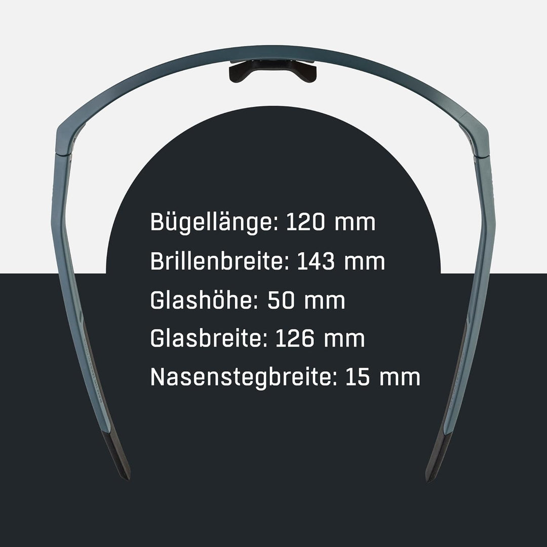 ALPINA RAM HR Q-LITE V - Verspiegelte, Kontrastverstärkende & Beschlagfreie Sport- & Fahrradbrille M