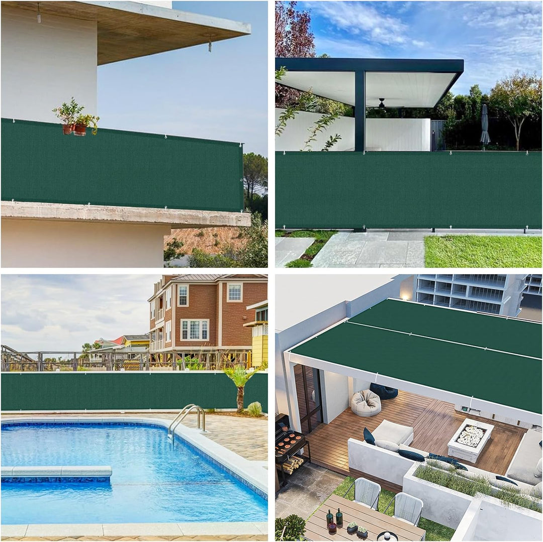 SUNNY GUARD Balkon Sichtschutz 90x500cm Balkonverkleidung Balkonabdeckung Balkonumspannungen UV-Schu