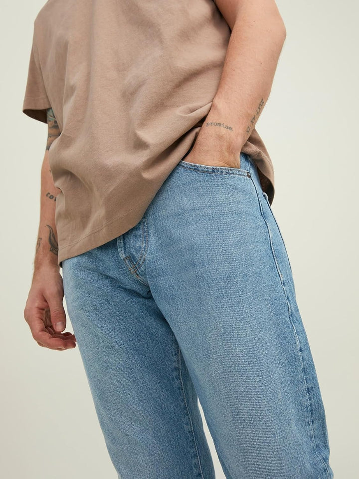 JACK & JONES Male Relaxed Fit Jeans JJICHRIS JJCOOPER JOS 890 PCW NOOS Relaxed Fit Jeans 33W / 32L B