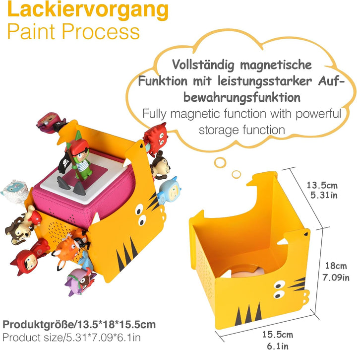 Tigerform Tonie Regal magnetisch fürAufrecht aus Metal Toniebox Regal für Tonies Tonie Regal Jungen