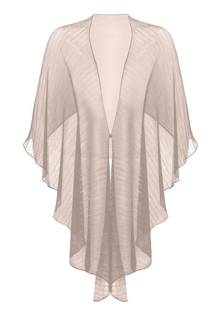Vera Mont Damen Cape im Glitzer-Look Standard Einheitsgrösse Rosé/Silver, Standard Einheitsgrösse Ro