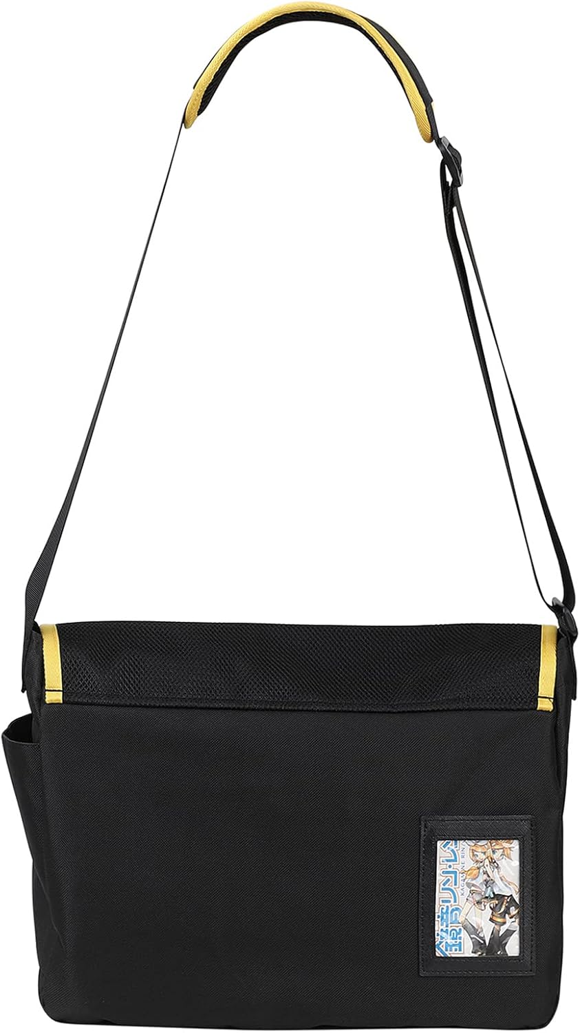 FIREFIRST x Hatsune Miku & Kagamine Rin/Len Schule Schultertaschen .Gelb W36×H30×D12.5（cm）, .Gelb W3