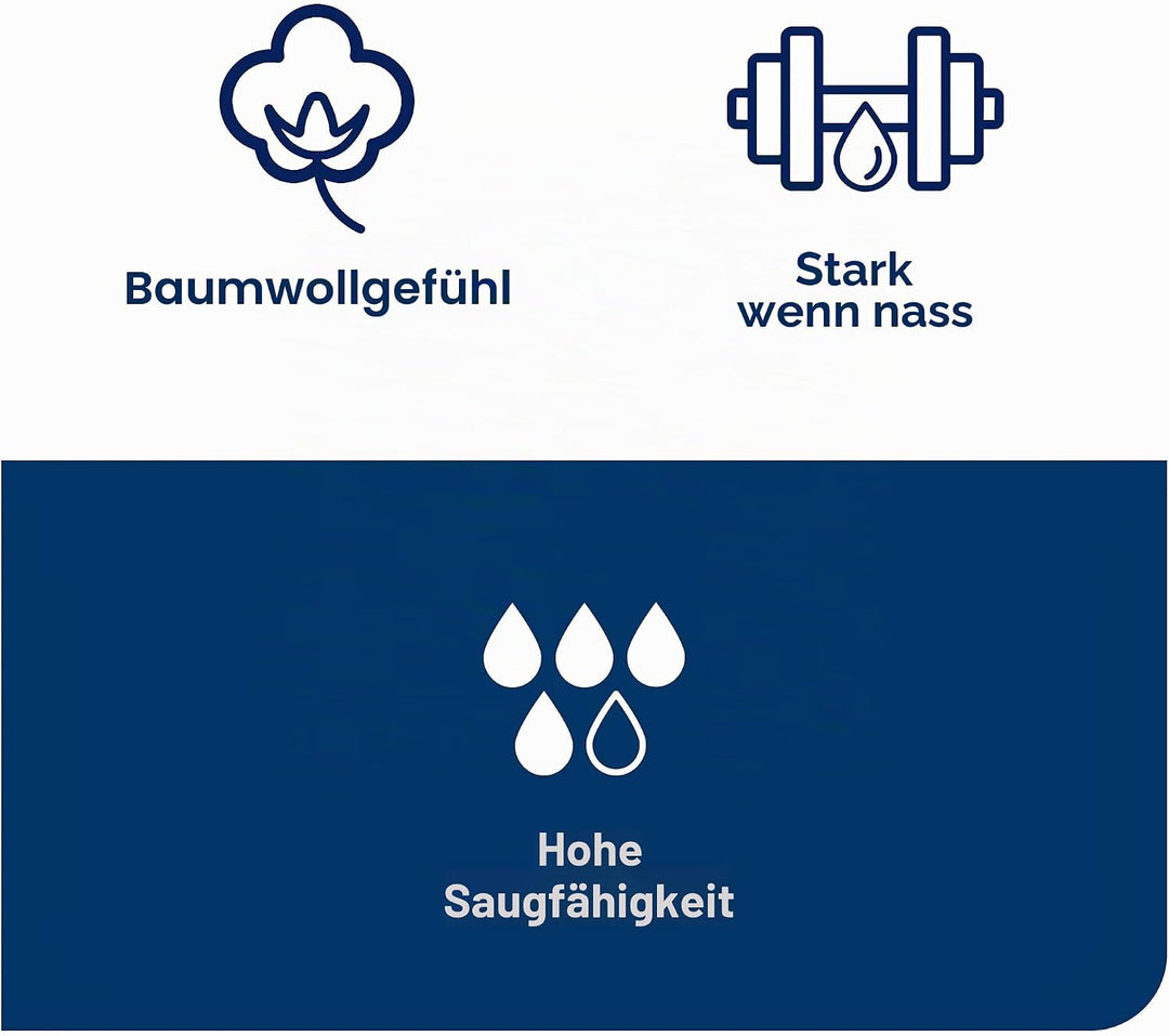 Tork Küchen Reinigungstücher Weiss W4, extrem saugfähig, 4 × 75 Tücher, 473179