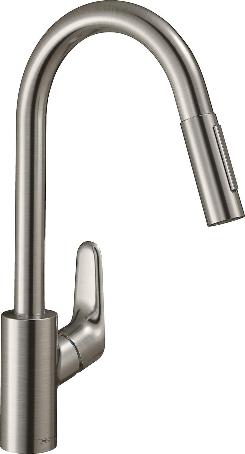 hansgrohe Focus M41 - Küchenarmatur mit Brause ausziehbar, 2 Strahlarten, Wasserhahn Küche mit Ausla