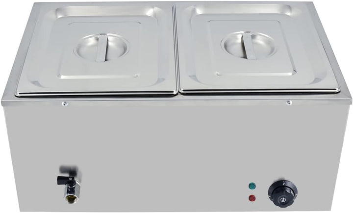 TAIMIKO Elektrisches Wasserbad aus Edelstahl, 220 – 240 V, 1500 W, Kommerziell Speisewärmer, Bain Ma