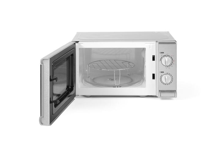 HENDI Mikrowelle mit Grill, Mikrowelle 700W, Grill 1000W, Drehteller ø255mm, mit 2 Reglern separat e
