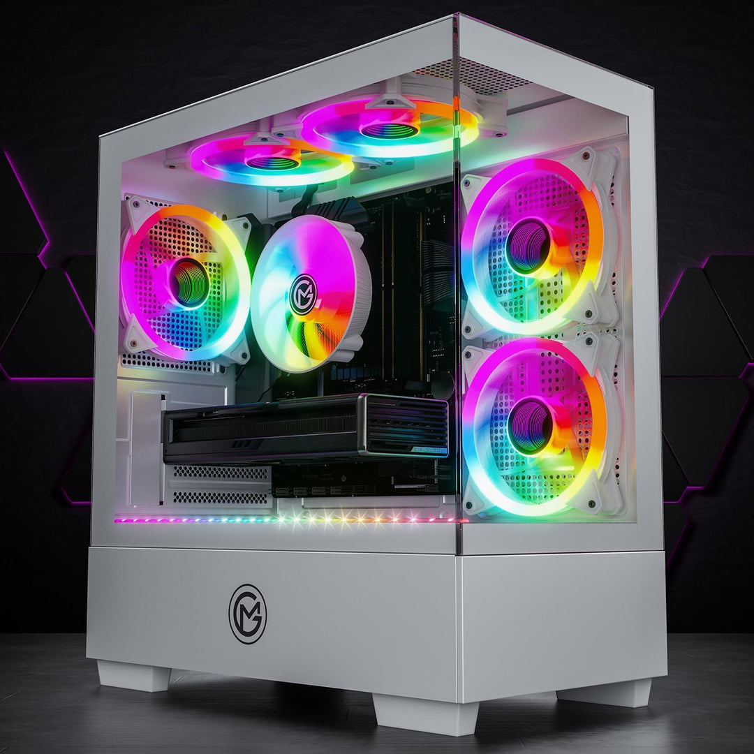 GameMachines Evolv Snow Edition - Gaming PC - AMD Ryzen 7 5700X - GeForce RTX 4060-1TB SSD - 32GB DD