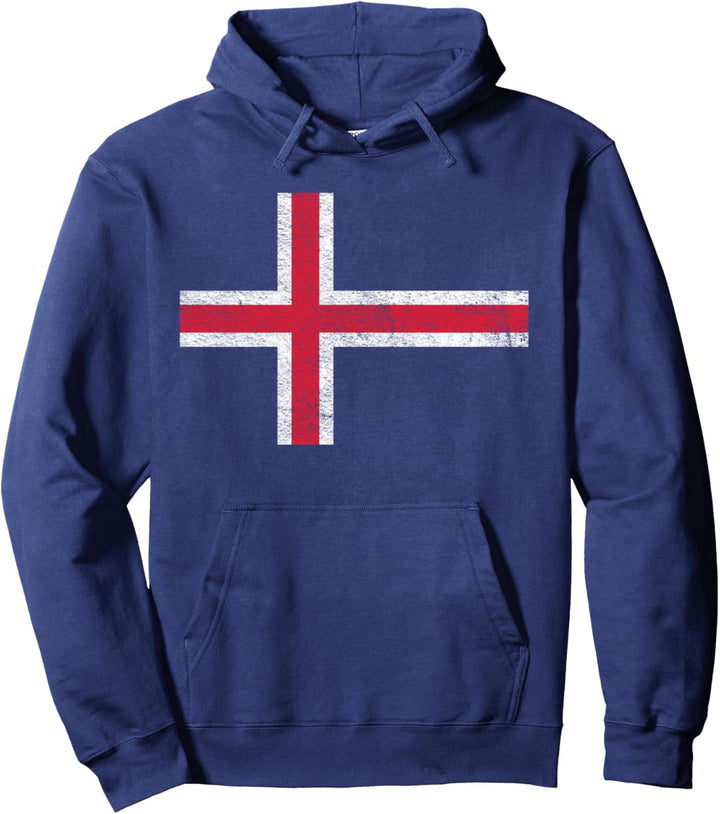 ICELAND FLAG ICELANDIC SCANDINAVIAN NORDIC CROSS REYKJAVIK Pullover Hoodie
