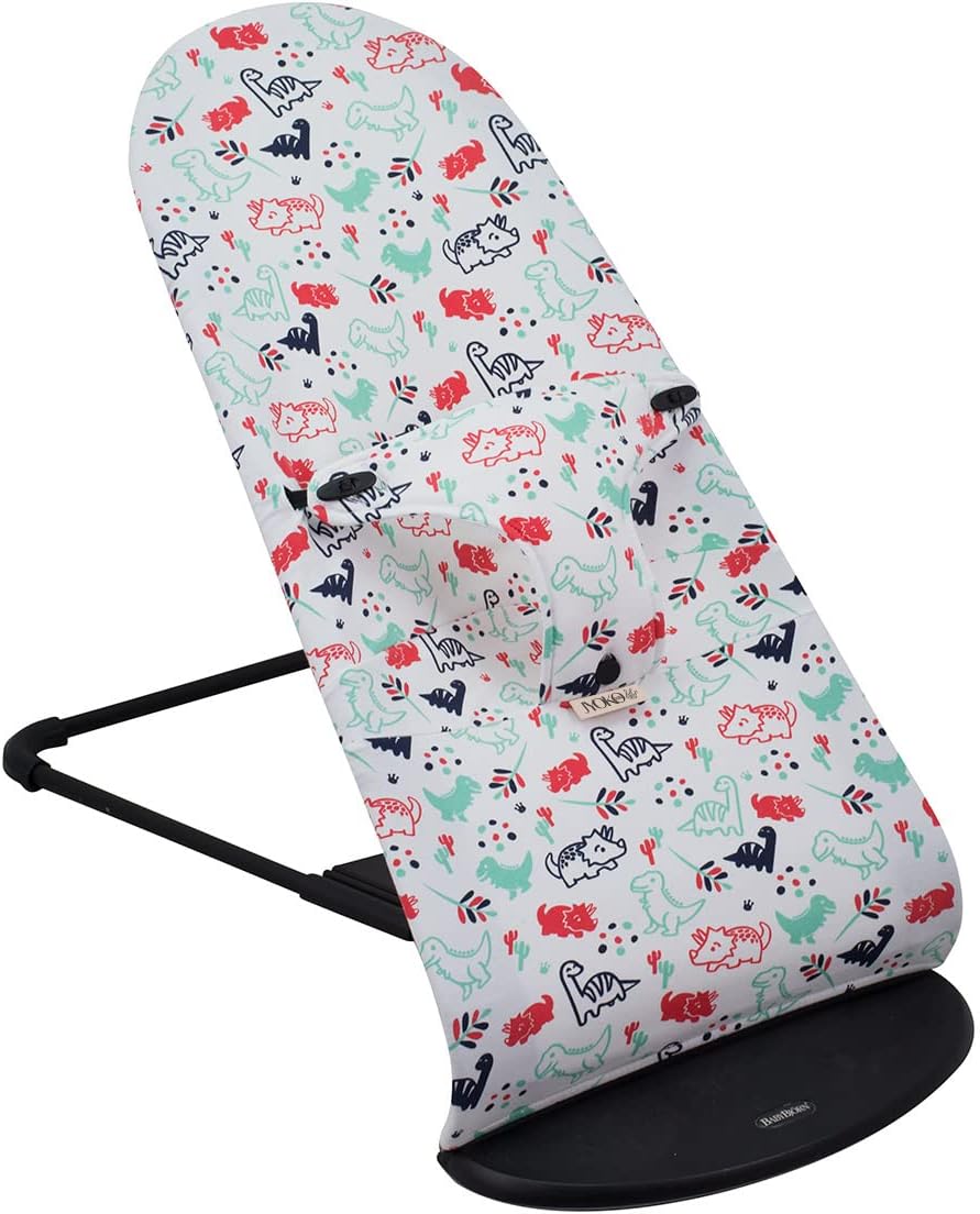 JYOKO KIDS Bezug kompatibel mit Babybjorn Bliss, Balance, Soft (DINO PARTY, Baumwolle), Dino Party