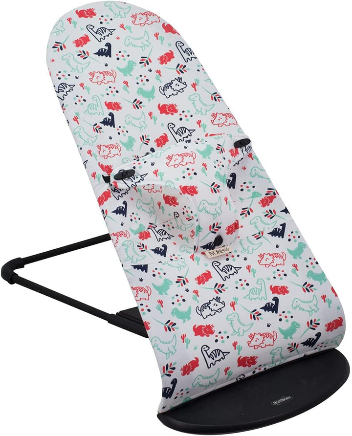 JYOKO KIDS Bezug kompatibel mit Babybjorn Bliss, Balance, Soft (DINO PARTY, Baumwolle), Dino Party