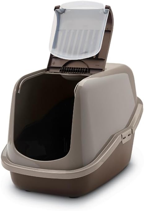 Beeztees 400467 Katzentoilette Nestor, 56 x 39 x 41 cm, braun/grau