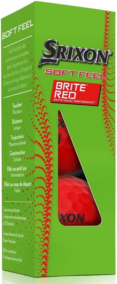 Srixon Soft_Feel_13_Brite Golfbälle Uniq Size rot, Uniq Size rot