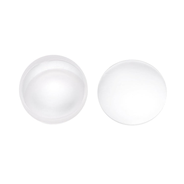 iplusmile 6 Stück Doppelt Konvexe Glaslinsen 42mm Durchmesser Brennweite Geschliffene Kanten Optisch