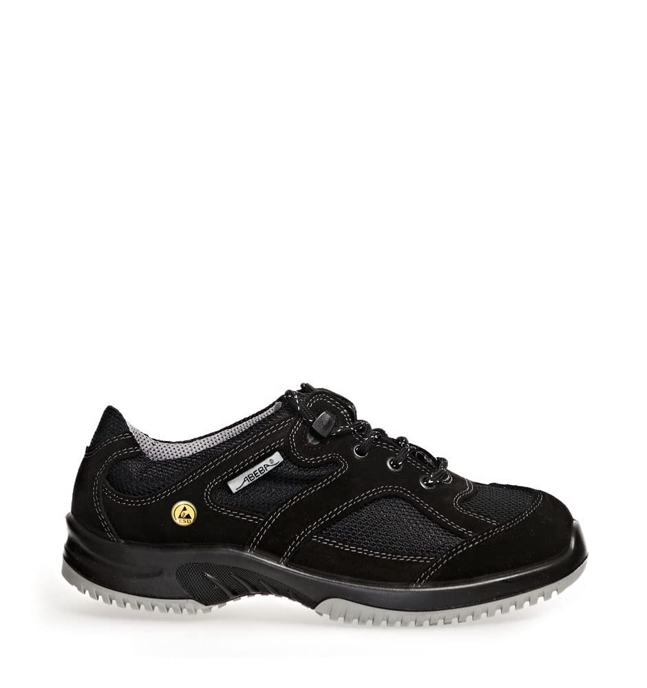 ABEBA 31721 UNI6 ESD Niedriger Schuh, S1, SRC, Schwarz, Grösse 44 44 EU, 44 EU