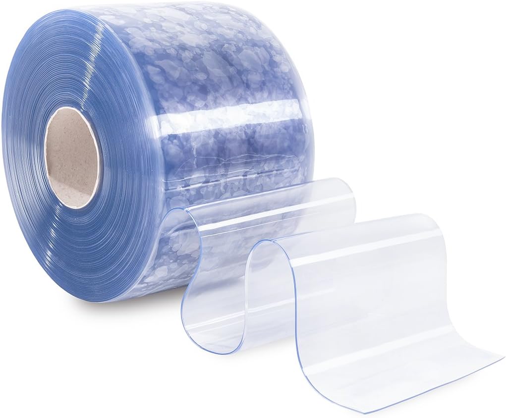 PVC-Streifenvorhang Lamellenvorhang 30cm breite Lamellen 1,0m Br. 3,0m H. Breite: 1,0m (4 Streifen),