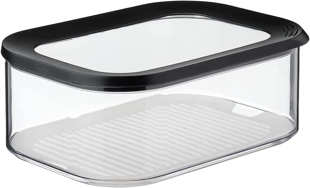 Mepal – Käse- und Wurstdosen-Set Meat and Cheese Nordic Black – Modula Vorratsdosen Set mit Deckel –