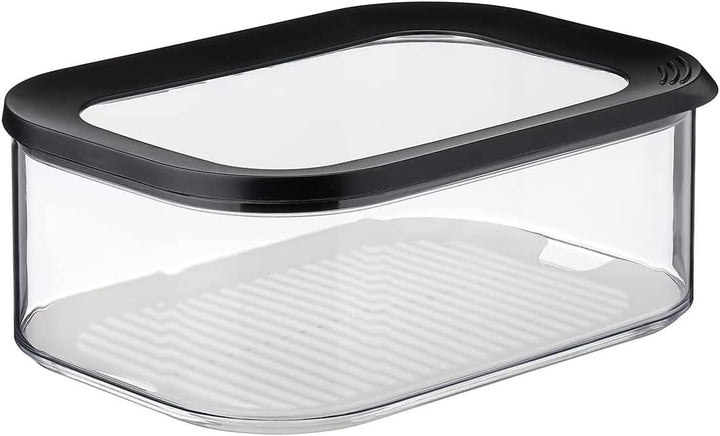 Mepal – Käse- und Wurstdosen-Set Meat and Cheese Nordic Black – Modula Vorratsdosen Set mit Deckel –