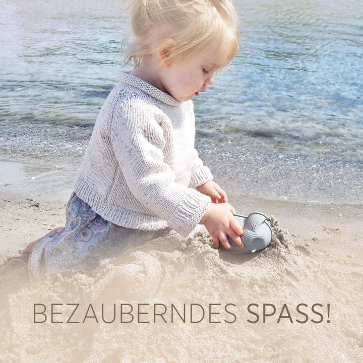 Hevea Natural Rubber Sand Shaper Trio - Eco-Friendly Beach Toys for Kids | Fun Sea Life Figures | Li