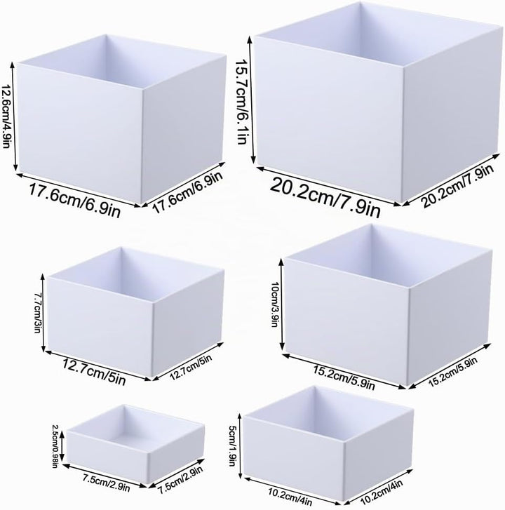 6 Stück Tortenständer Cube, Cupcake Ständer, Buffet Ständer Hohlen Böden, Wiederverwendbar Etagere W