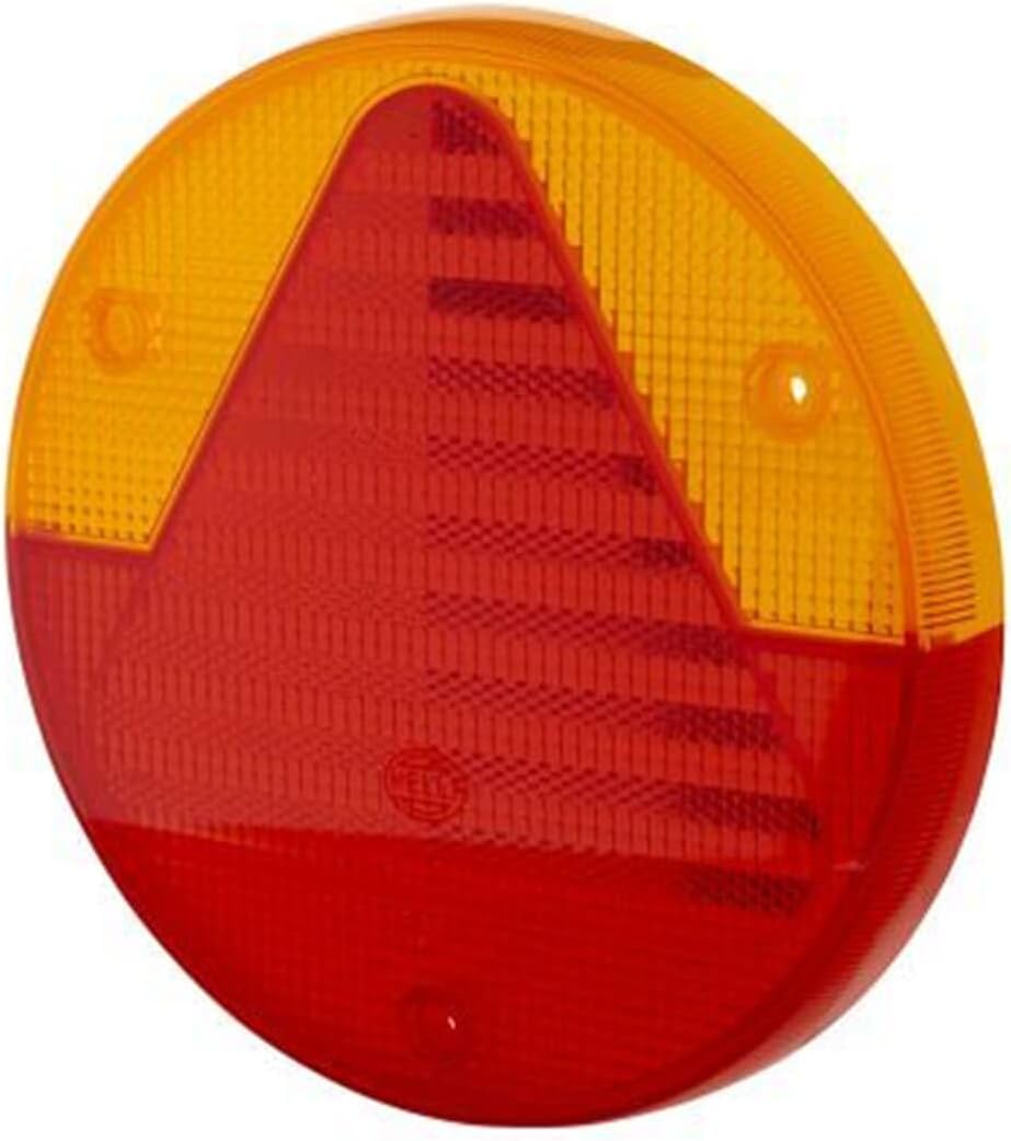 HELLA - Heckleuchte - Hybrid - 12V - Anbau/geschraubt - Lichtscheibenfarbe: rot/gelb - LED-Lichtfarb