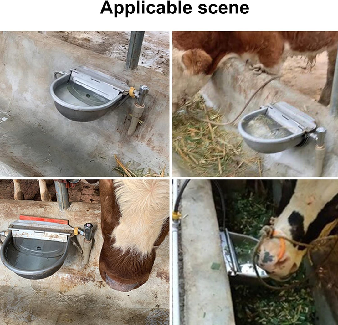 Svauoumu Automatische Tränke Mit Schwimmer Ventil, Edelstahl Rinder Viehtränke Tränkebecken, Tränkeb