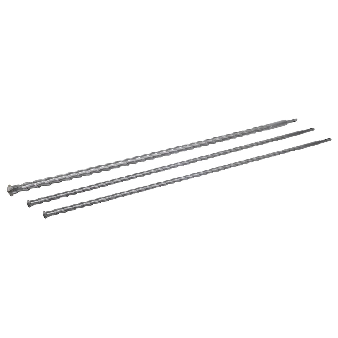 Rolson 48695 Langes SDS-Bohrer-Set, 1000 mm, 3 Teile 3 Pieces 1000 mm, 3 Pieces 1000 mm