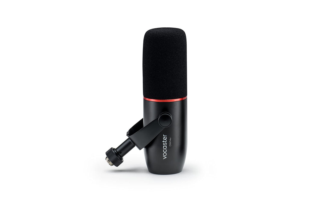 DM14 V Mikrofon, dynamisches Mikrofon für Podcaster, integrierter Windschutz und Stosshalterung, XLR