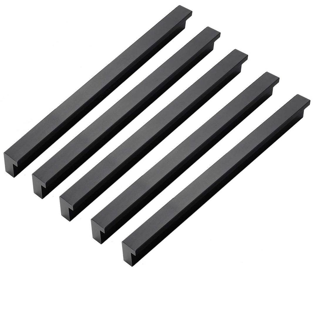 Qrity 10 Stück Aluminiumlegierung Möbelgriff Stangengriff Bohrlochabstand 224 mm Küchengriff Schrank