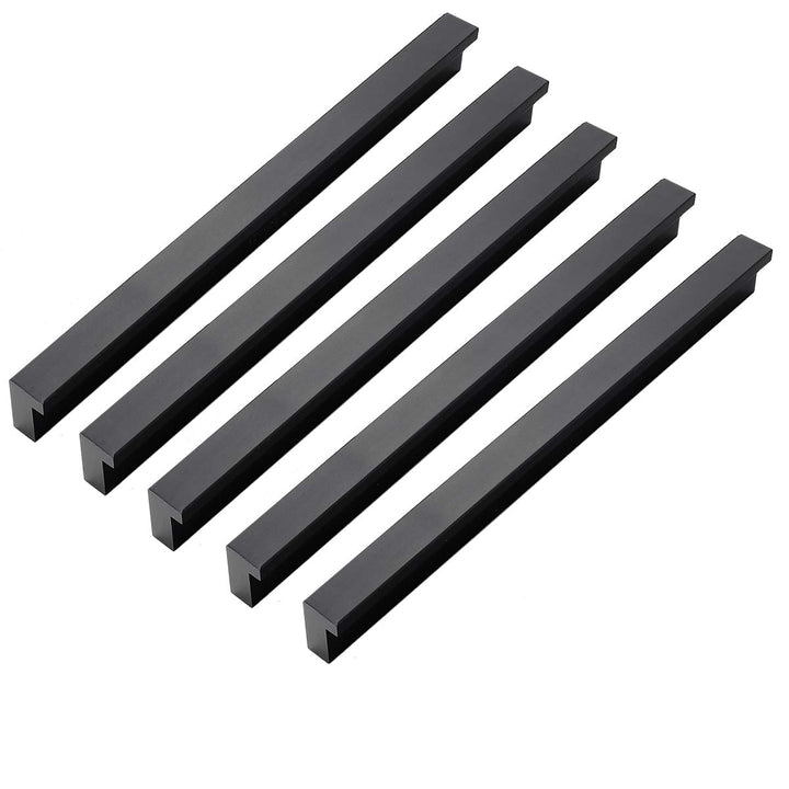 Qrity 10 Stück Aluminiumlegierung Möbelgriff Stangengriff Bohrlochabstand 224 mm Küchengriff Schrank