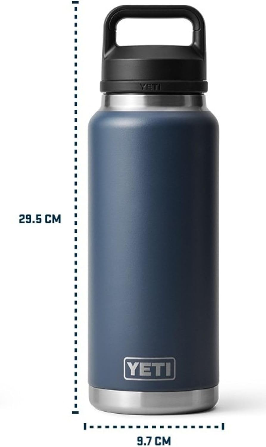 YETI Rambler Flasche Mit Chug-verschluss, Stainless Steel, 36oz (1065ml), Stainless Steel