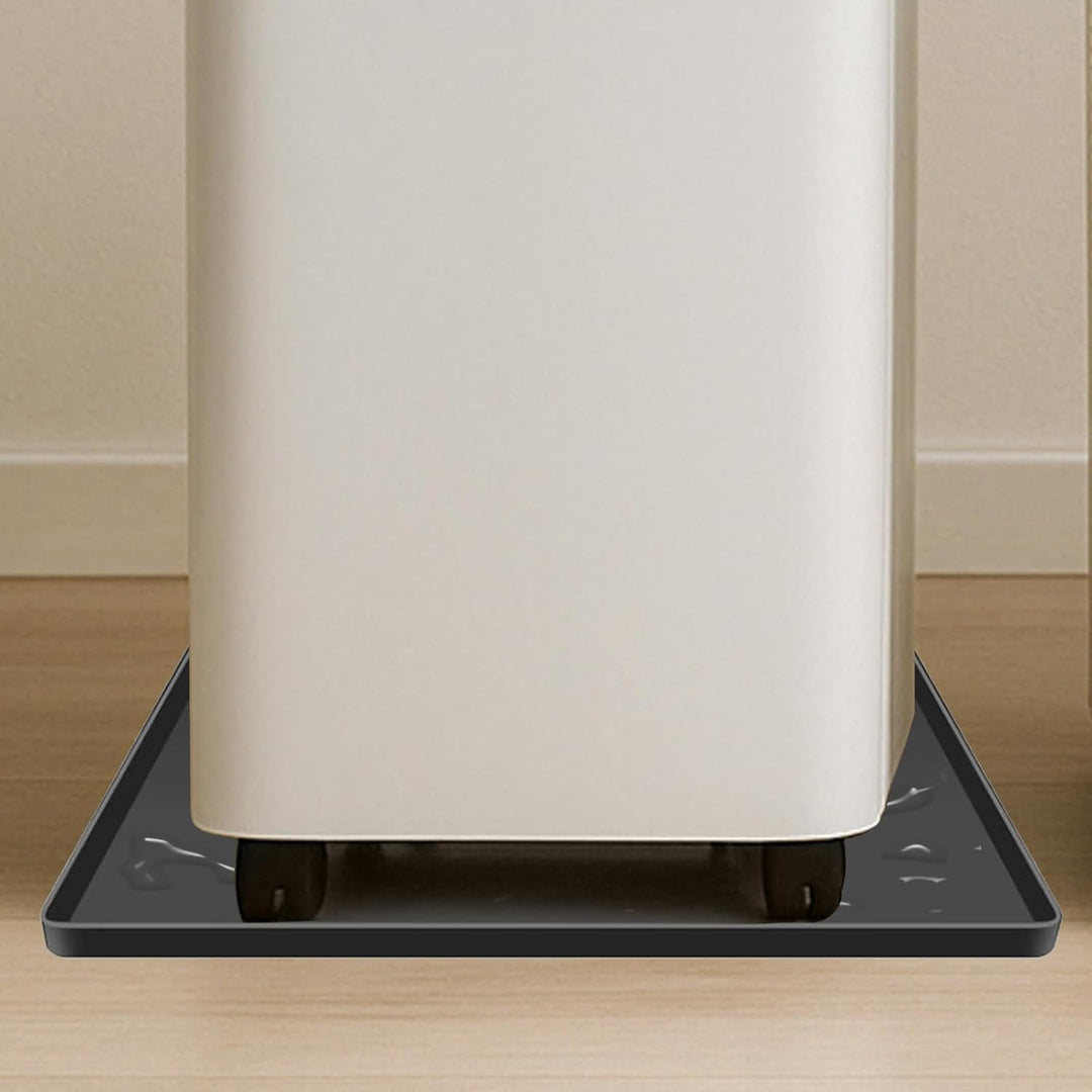 Silicone Auffangmatte für Kühlschrank/Waschmaschine (60x60cm) - Hochrandiger Spritzschutz - Rutschfe