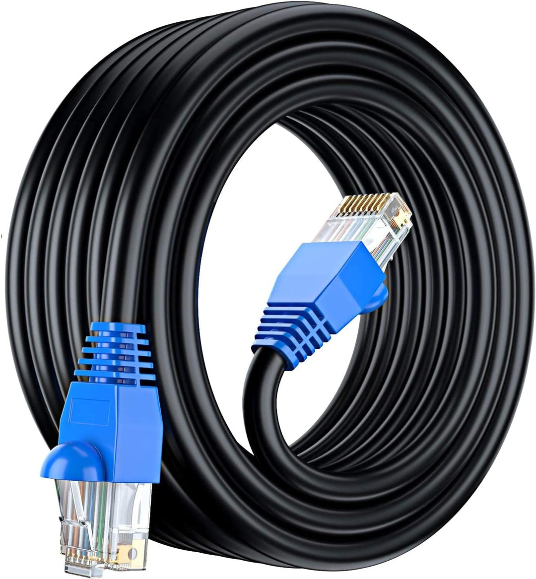 MutecPower CAT6 30m Aussen Verwendung wasserdicht - CCA - Direct Burial Ethernet Netzwerkkabel - 250