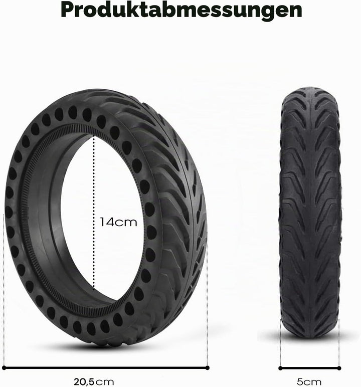 ANSENI Xiaomi M365 e Scooter Reifen, 8.5 Zoll Ersatzräder Solid Reifen, Vollreifen für Xiaomi M365,