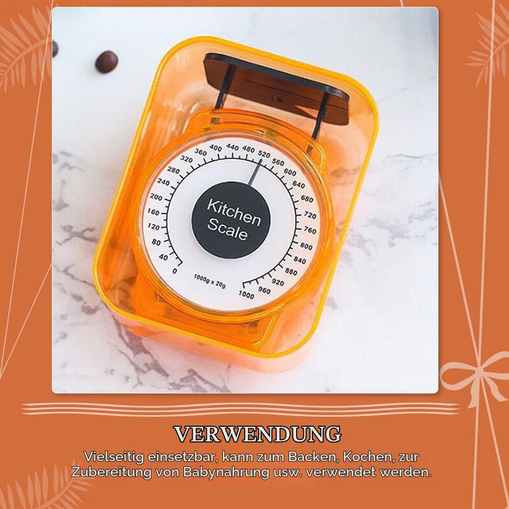 HEMOTON Küchenwaage Mechanical Kitchen Scale Kochen Kochwaage Gramm Waage Lebensmittelwaage Aus Kuns