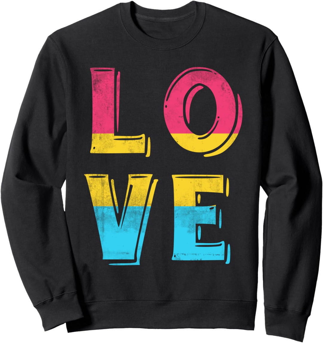 Queer Pan Pride Liebe LGBTQ Geschenk Pansexuell Sweatshirt