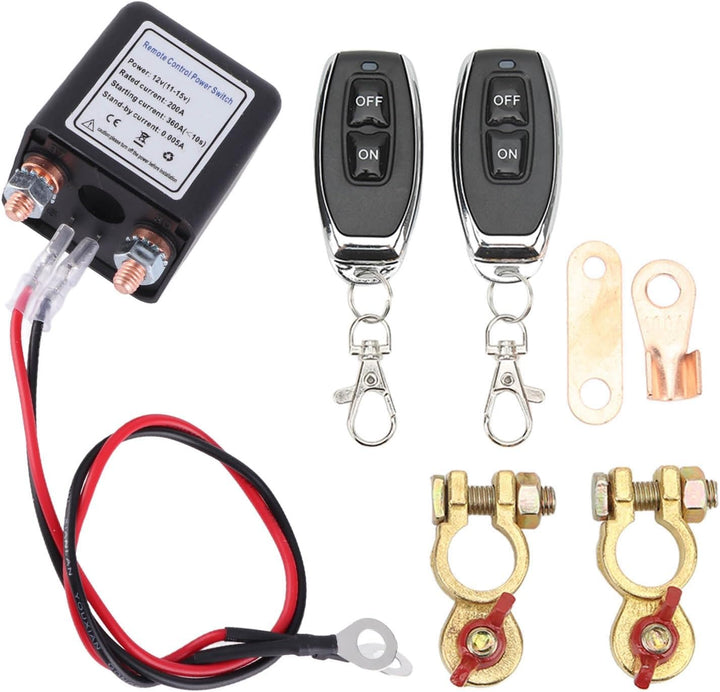 Fernbatterie-Trennschalter, DC12V 120A/200A Anti-Diebstahl-Upgrade-Kill-Schalter für Auto mit Dual-F