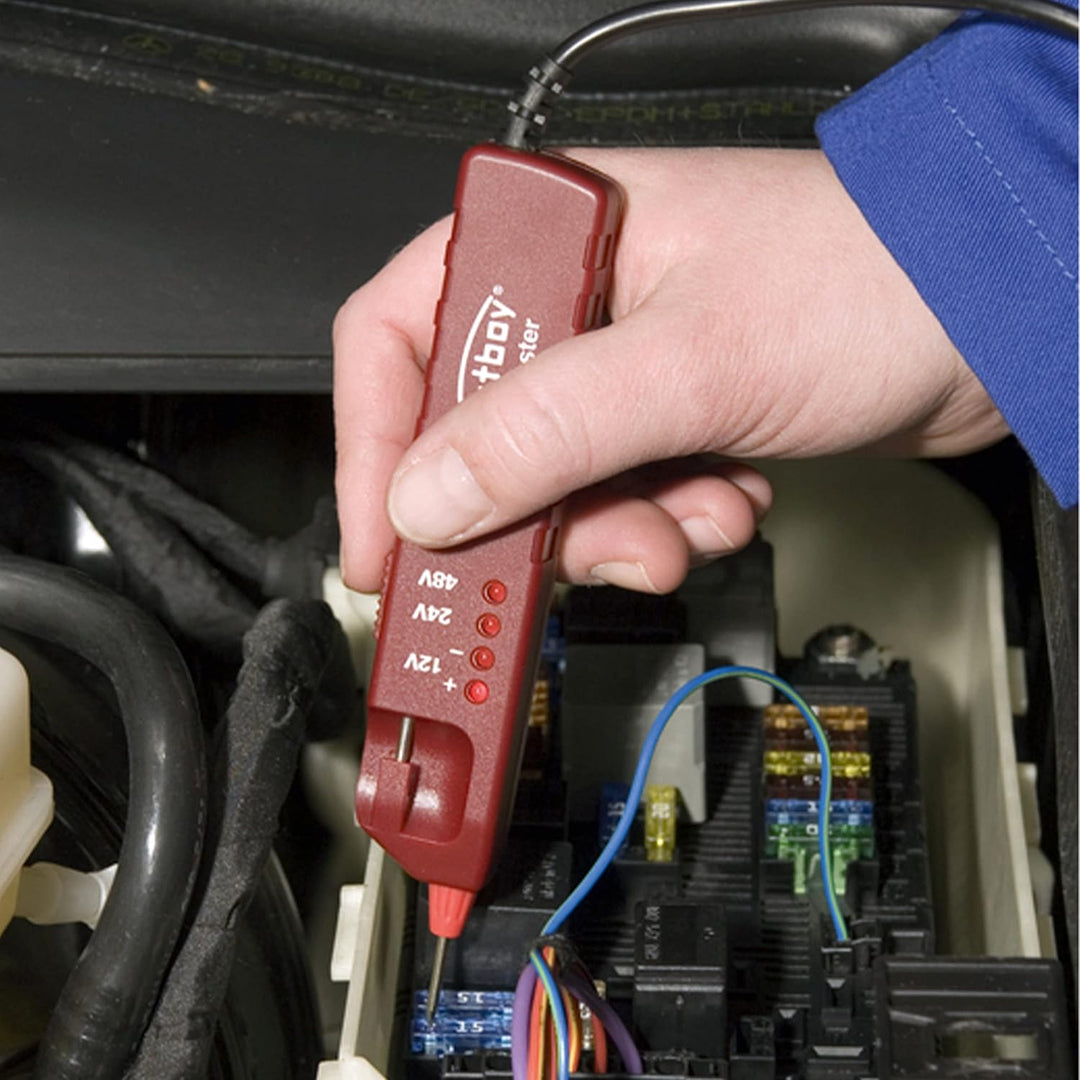 Testboy Car Tester Spannungstester bis 48 V Gleichspannung (ideal für Fehlersuche, Polaritätsanzeige