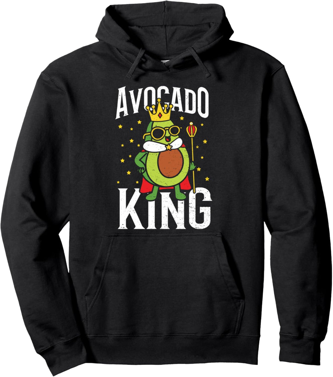 Gemüse: Avocado King - Avocado Sprüche Pullover Hoodie