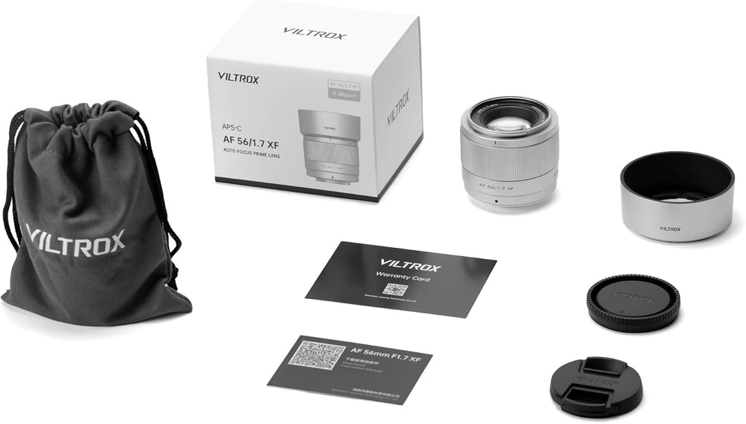 VILTROX 56mm f/1.7 XF Objektiv, Autofokus Objektiv mit Grosser Blendenöffnung für APS-C- und STM-Sen